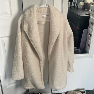 Calvin Klein fuzzy jacket, size small!